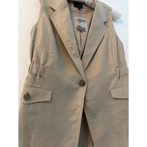The Limited Linen Vest shell 100% linen lining: 100% cotton sz - Picture 6 of 8